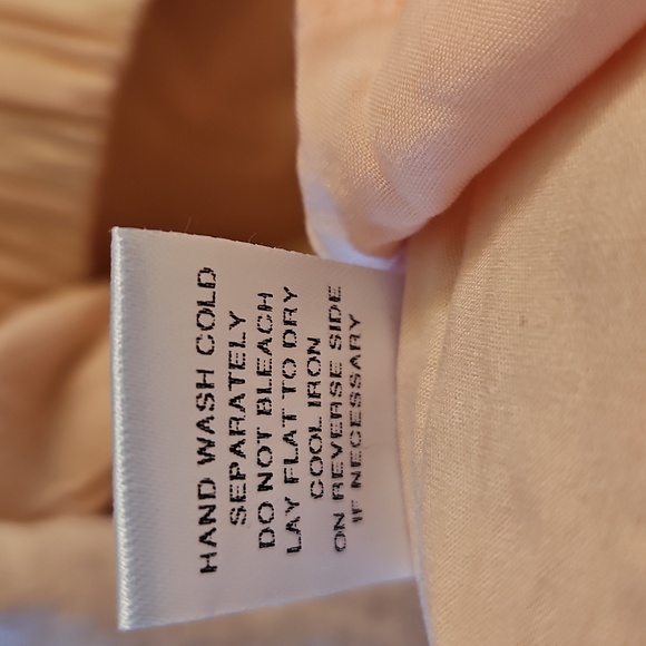 Mable Pink Londyn Fit & Flare 3/4 Puff Sleeve Babydoll Mini, Medium | Linen - Picture 8 of 13